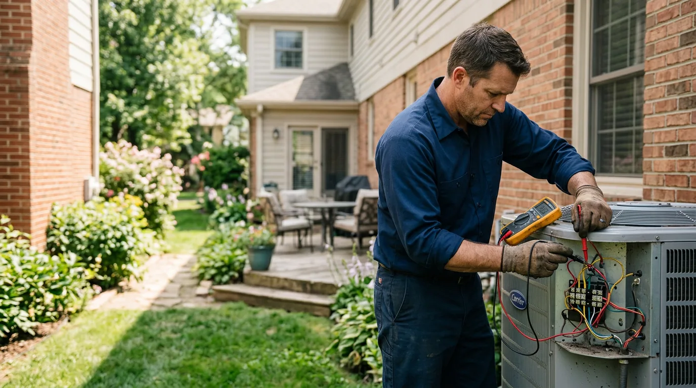HVAC technician working near Hickory Plains, AR